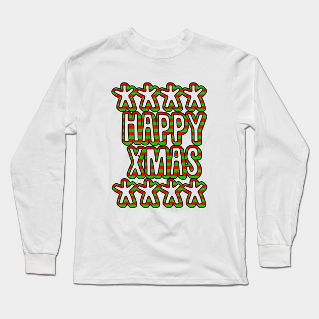 happy xmas Long Sleeve T-Shirt by sarahnash